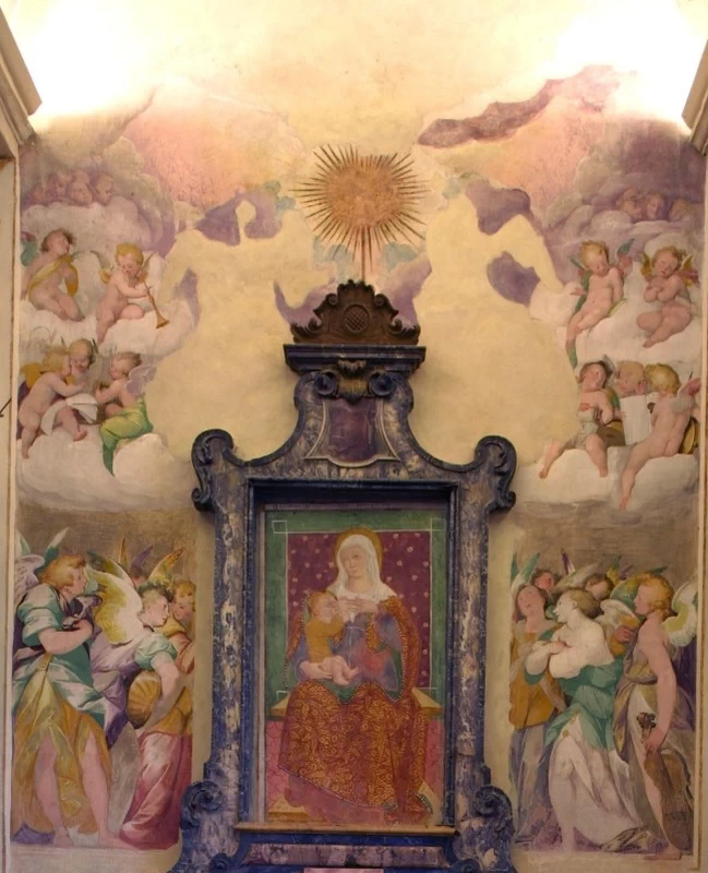 Giovan Battista Crespi, detto Cerano - 130, gloria d'angeli e colomba dello Spirito Santo, Mortara, Pavia, attribuito